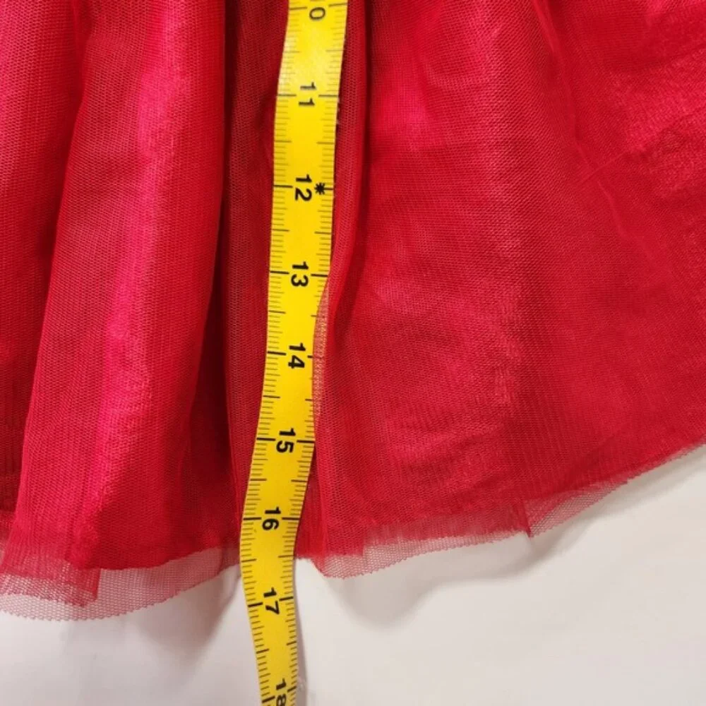 Disney Winnie the Pooh‎ Red Velvet Tulle Holiday Dress 18 Months Sparkle